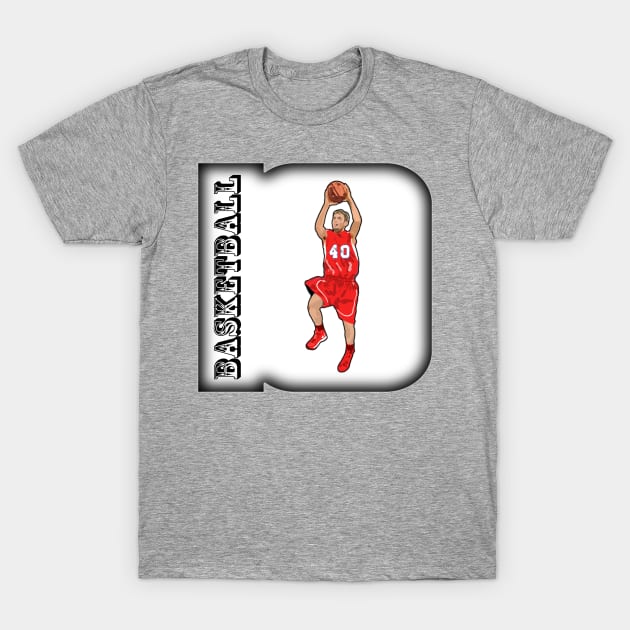 Basketball! Shooting T-Shirt by designs-by-ann